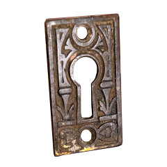 #32847 - Antique Brass Keyhole Escutcheon image