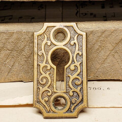 #43130 - Antique Bronze Door Keyhole Escutcheon image
