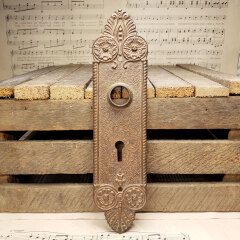 #11742 - Antique&nbsp;Salvaged&nbsp;Doorknob&nbsp;Backplate&nbsp;image