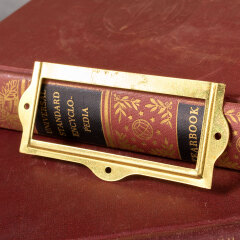 #15421 - Brass&nbsp;Card&nbsp;Catalog&nbsp;Label&nbsp;Holder&nbsp;image