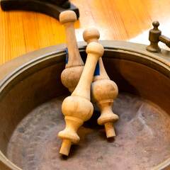 #17698 - Turned&nbsp;Wood&nbsp;Finial&nbsp;image