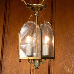 #18550 - Salvaged&nbsp;Vintage&nbsp;2&nbsp;Bulb&nbsp;Ceiling&nbsp;Light&nbsp;Fixture&nbsp;image