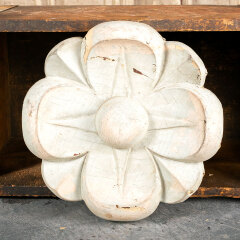 #19339 - Salvaged&nbsp;Carved&nbsp;Wood&nbsp;Floral&nbsp;Rosette&nbsp;image