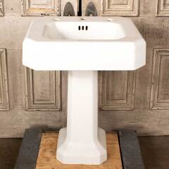 #19573 - Salvaged&nbsp;Antique&nbsp;Cast&nbsp;Iron&nbsp;Pedestal&nbsp;Sink&nbsp;image