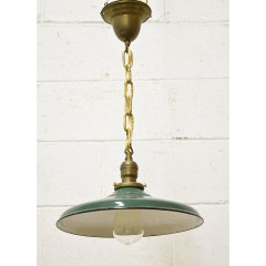 #21551 - Vintage&nbsp;Industrial&nbsp;Enameled&nbsp;Light&nbsp;image