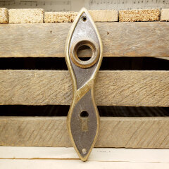 #21762 - Antique&nbsp;Art&nbsp;Deco&nbsp;Doorknob&nbsp;Backplate&nbsp;image