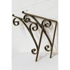 #22514 - Salvaged&nbsp;Wrought&nbsp;Iron&nbsp;Brackets&nbsp;image