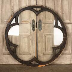 #23980 - Antique&nbsp;Large&nbsp;Round&nbsp;Gothic&nbsp;Rosette&nbsp;Window&nbsp;image