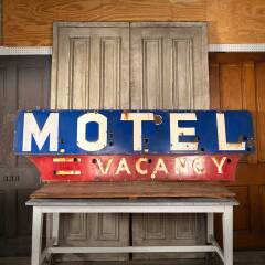 #26571 - Antique&nbsp;Metal&nbsp;MOTEL&nbsp;VACANCY&nbsp;Sign&nbsp;image
