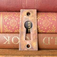 #28308 - Antique&nbsp;Brass&nbsp;Door&nbsp;Keyhole&nbsp;Escutcheon&nbsp;image