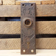 #30565 - Antique&nbsp;Cast&nbsp;Iron&nbsp;Doorknob&nbsp;Backplate&nbsp;image