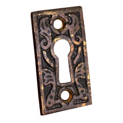 #32848 - Antique&nbsp;Brass&nbsp;Keyhole&nbsp;Escutcheon&nbsp;image