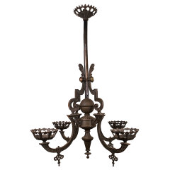 #33036 - Antique&nbsp;Oil&nbsp;Lamp&nbsp;Chandelier&nbsp;image