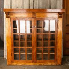 #34293 - Antique&nbsp;Oak&nbsp;Arts&nbsp;&&nbsp;Crafts&nbsp;Built-In&nbsp;Cabinet&nbsp;image