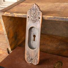 #35634 - Antique&nbsp;Brass&nbsp;Pocket&nbsp;Door&nbsp;Pull&nbsp;Hardware&nbsp;image