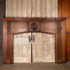 #36563 - Salvaged&nbsp;Antique&nbsp;Wood&nbsp;Fireplace&nbsp;Mantel&nbsp;image