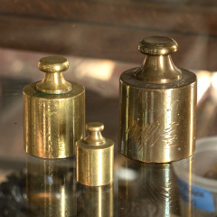 #37291 - Antique&nbsp;Brass&nbsp;European&nbsp;Scale&nbsp;Weights&nbsp;image