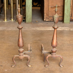 #37770 - Brass&nbsp;Fireplace&nbsp;Andirons&nbsp;image