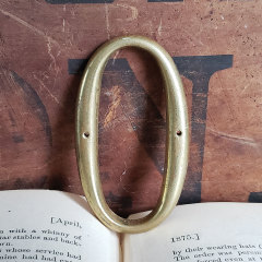 #37792 - Brass&nbsp;House&nbsp;Number&nbsp;0&nbsp;image