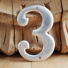 #37802 - Metal&nbsp;House&nbsp;Number&nbsp;3&nbsp;image