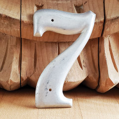 #37806 - Metal&nbsp;House&nbsp;Number&nbsp;7&nbsp;image