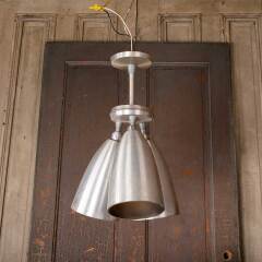 #37860 - Salvaged&nbsp;Vintage&nbsp;Metal&nbsp;3&nbsp;Bulb&nbsp;Light&nbsp;Fixture&nbsp;image