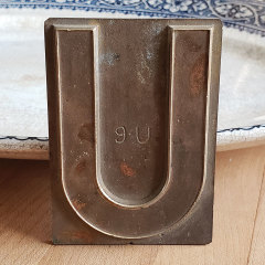 #37889 - Brass&nbsp;Letter&nbsp;U&nbsp;image