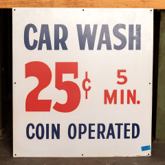 #38054 - Double&nbsp;Sided&nbsp;Metal&nbsp;CAR&nbsp;WASH&nbsp;Sign&nbsp;image