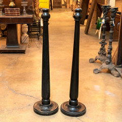 #38463 - Large&nbsp;Turned&nbsp;Wood&nbsp;Candle&nbsp;Holder&nbsp;Pedestals&nbsp;image