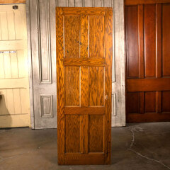 #40255 - 28x80&nbsp;6&nbsp;Panel&nbsp;Oak&nbsp;Interior&nbsp;Door&nbsp;w/&nbsp;Mirror&nbsp;image