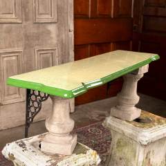 #40384 - Porcelain&nbsp;Enameled&nbsp;Table&nbsp;Leaf&nbsp;Wall&nbsp;Shelf&nbsp;image