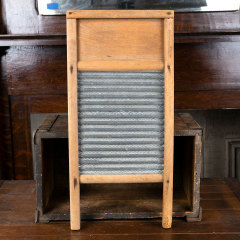 #40424 - Antique&nbsp;Wood&nbsp;and&nbsp;Metal&nbsp;Washboard&nbsp;image
