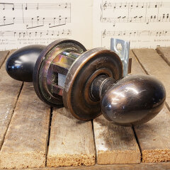 #40637 - Salvaged&nbsp;Passage&nbsp;Oval&nbsp;Doorknob&nbsp;Set&nbsp;image