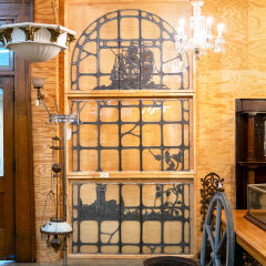 #40668 - Antique&nbsp;Leaded&nbsp;Glass&nbsp;Solder&nbsp;Sculpture&nbsp;Panels&nbsp;image