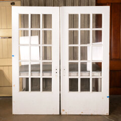 #40892 - 73x82&nbsp;Antique&nbsp;Wood&nbsp;French&nbsp;Entry&nbsp;Doors&nbsp;image