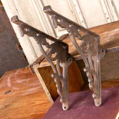 #41347 - Salvaged&nbsp;Antique&nbsp;Cast&nbsp;Iron&nbsp;Shelf&nbsp;Brackets&nbsp;image