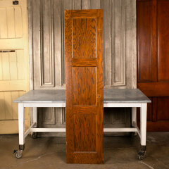 #42788 - 20x79&nbsp;Salvaged&nbsp;3&nbsp;Panel&nbsp;Oak&nbsp;Interior&nbsp;Door&nbsp;image