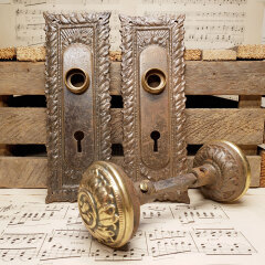 #42937 - Antique&nbsp;Norwich&nbsp;Door&nbsp;Hardware&nbsp;Set&nbsp;image