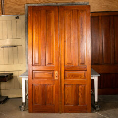 #42996 - 55x94&nbsp;Salvaged&nbsp;5&nbsp;Panel&nbsp;Interior&nbsp;Pine&nbsp;Doors&nbsp;image