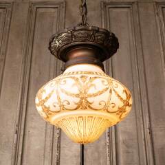 #43077 - Antique&nbsp;Hanging&nbsp;Single&nbsp;Bulb&nbsp;Light&nbsp;Fixture&nbsp;image