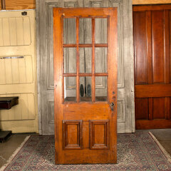 #43082 - 34x84&nbsp;Salvaged&nbsp;Antique&nbsp;9&nbsp;Lite&nbsp;Entry&nbsp;Door&nbsp;image