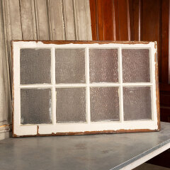 #43222 - Antique&nbsp;8&nbsp;Lite&nbsp;Window&nbsp;with&nbsp;Pressed&nbsp;Glass&nbsp;image