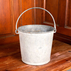 #43404 - Vintage&nbsp;Galvanized&nbsp;Pail&nbsp;Bucket&nbsp;with&nbsp;Handle&nbsp;image