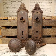 #43553 - Antique&nbsp;Barrows&nbsp;Door&nbsp;Hardware&nbsp;Set&nbsp;image