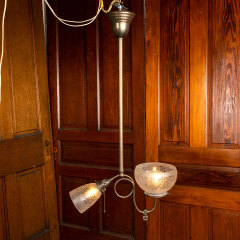 #43668 - Combination&nbsp;Gas&nbsp;&&nbsp;Electric&nbsp;Chandelier&nbsp;image