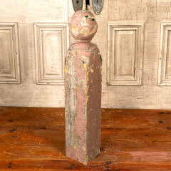 #43818 - Salvaged&nbsp;Antique&nbsp;Wood&nbsp;Staircase&nbsp;Newel&nbsp;Post&nbsp;image