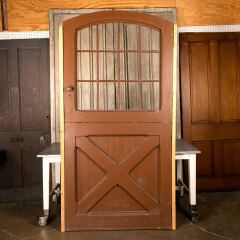 #43839 - 46x94&nbsp;Arched&nbsp;Top&nbsp;12&nbsp;Lite&nbsp;Wood&nbsp;Dutch&nbsp;Door&nbsp;image