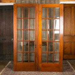 #43965 - 60x84&nbsp;Salvaged&nbsp;Antique&nbsp;15&nbsp;Lite&nbsp;French&nbsp;Doors&nbsp;image