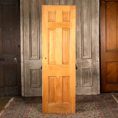 #43983 - 24x78&nbsp;Salvaged&nbsp;Antique&nbsp;6&nbsp;Panel&nbsp;Interior&nbsp;Door&nbsp;image