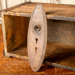 #44000 - Antique&nbsp;Oval&nbsp;Beaded&nbsp;Doorknob&nbsp;Backplate&nbsp;image